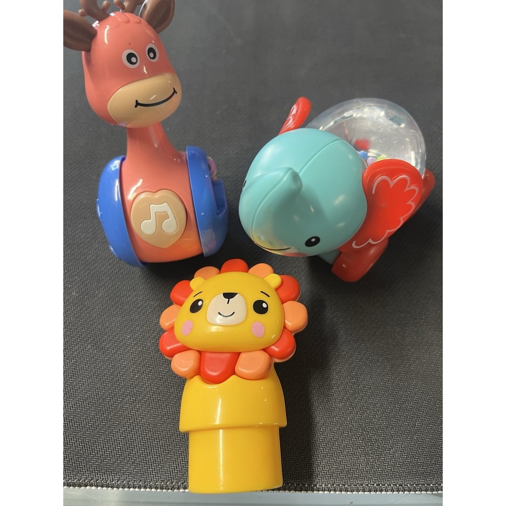 Fisher-Price 3 Pc‎ Toy Lot 6 Months+ Sensory Motor Curiosity